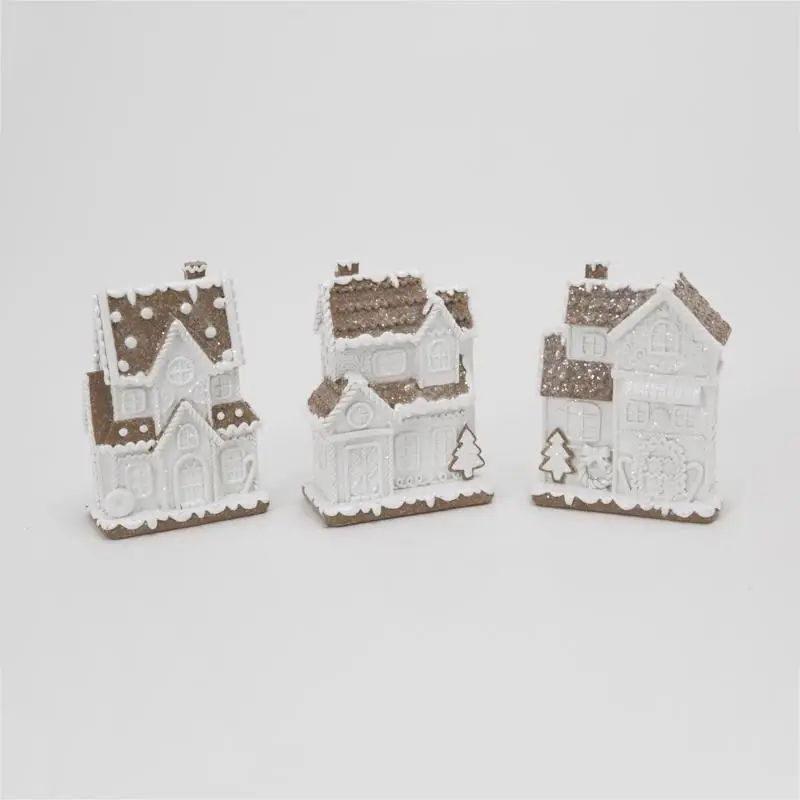 Gingerbread House Resin Table Decor 6 Inch