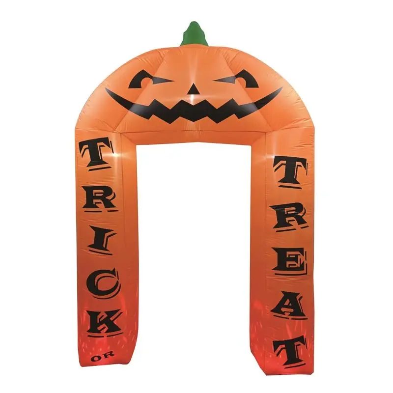 8 Ft. Prelit Halloween Arch Inflatable With Pumpkin Design