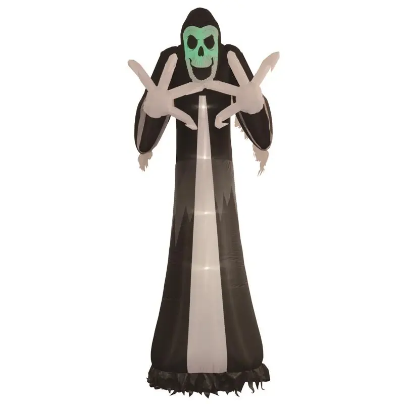 12 Foot Prelit Grim Reaper Halloween Inflatable Decoration