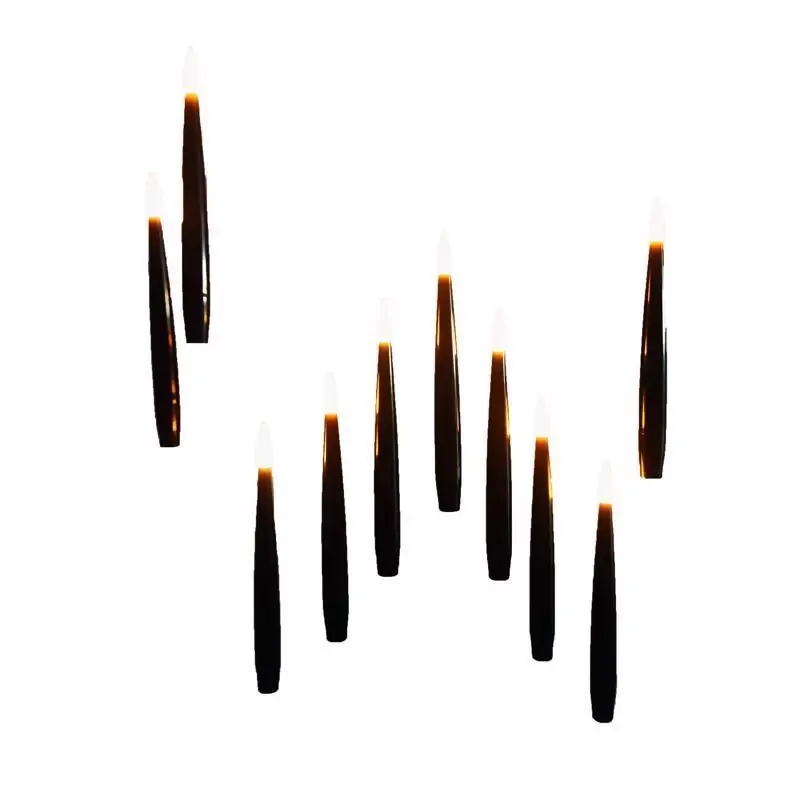 Warm White 10 Ct Led Prelit Candle Halloween Decor