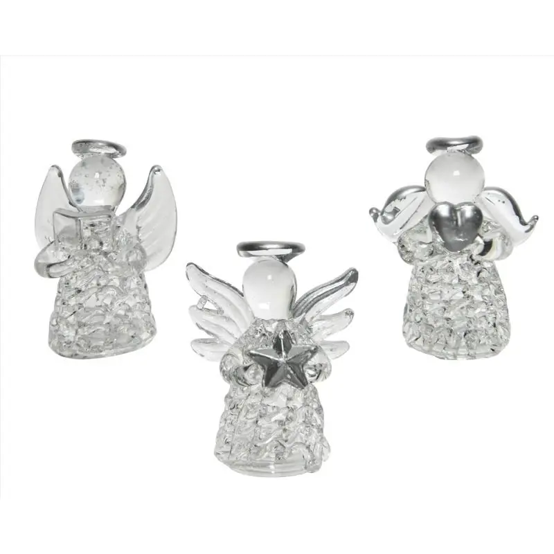 Clear Glass Angel Figurine 1.77 Inches
