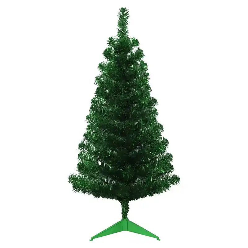3 Ft Full Tinsel Green Christmas Tree, 88 Tips