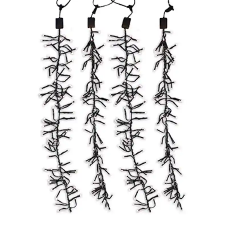 Led Clear Cluster Rain Lights 47 Inch Hanging Decor