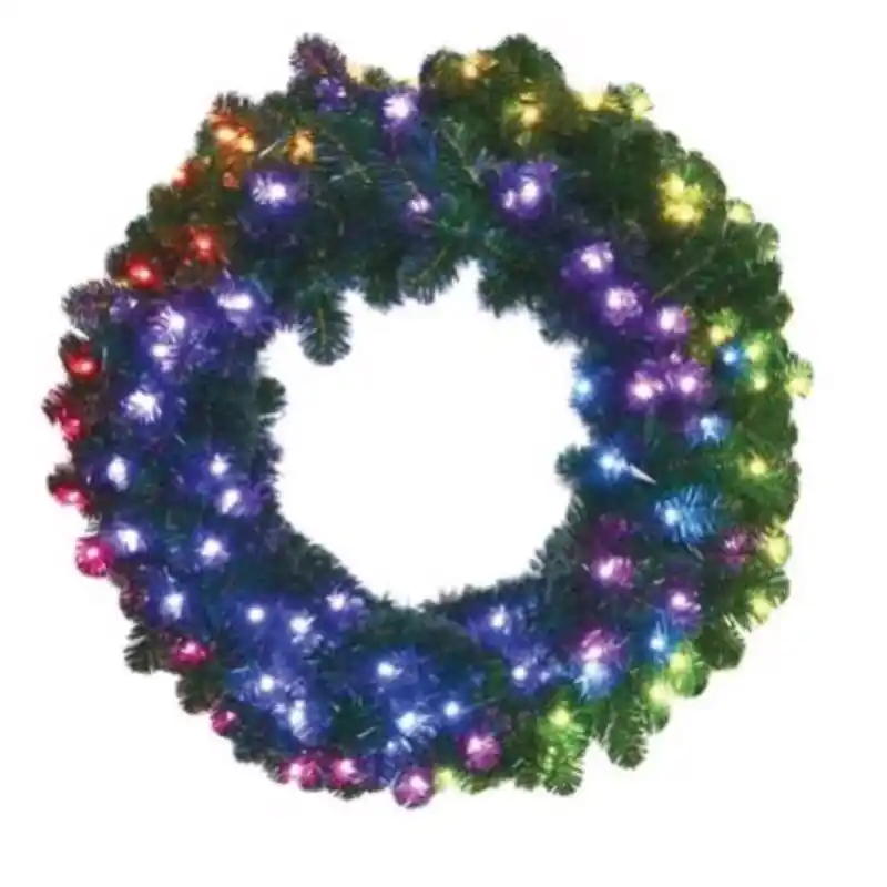 24 Inch Diameter Led Prelit Rgbw Brilliant Wreath