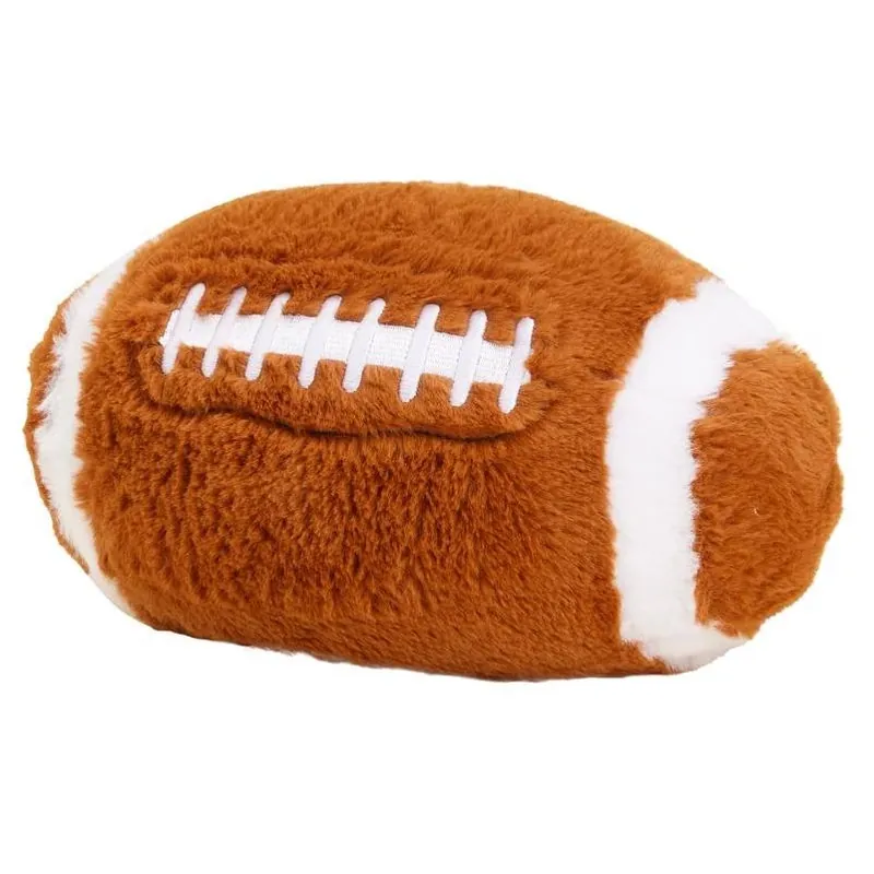 Football Plush Toy – Soft Brown & White Stuffed Animal