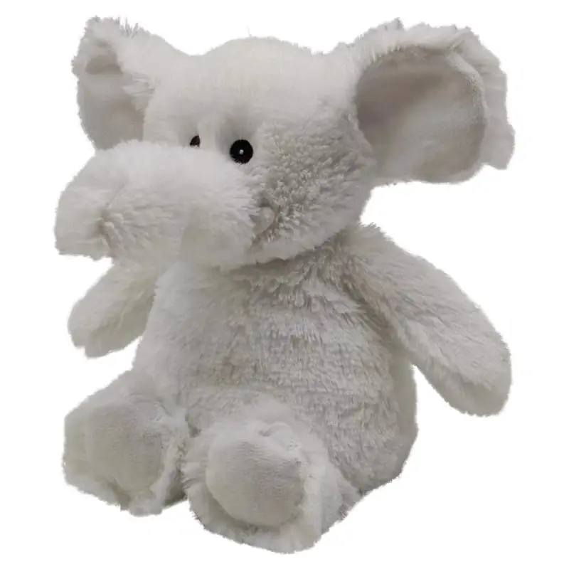 Plush Elephant Stuffed Animal White 13 X 8 X 6 Inches