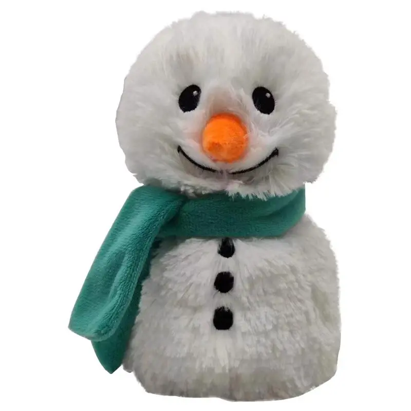 Scarf Snowman Plush Stuffed Animal Green/white, 9.15 Inches