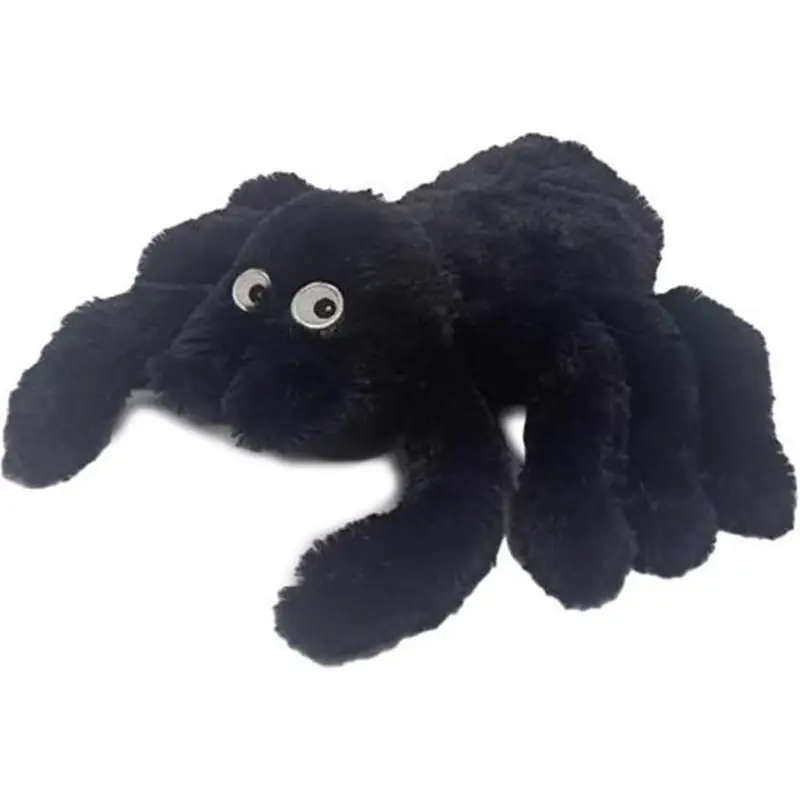 Black Plush Spider Stuffed Animal, 11.5 Inch