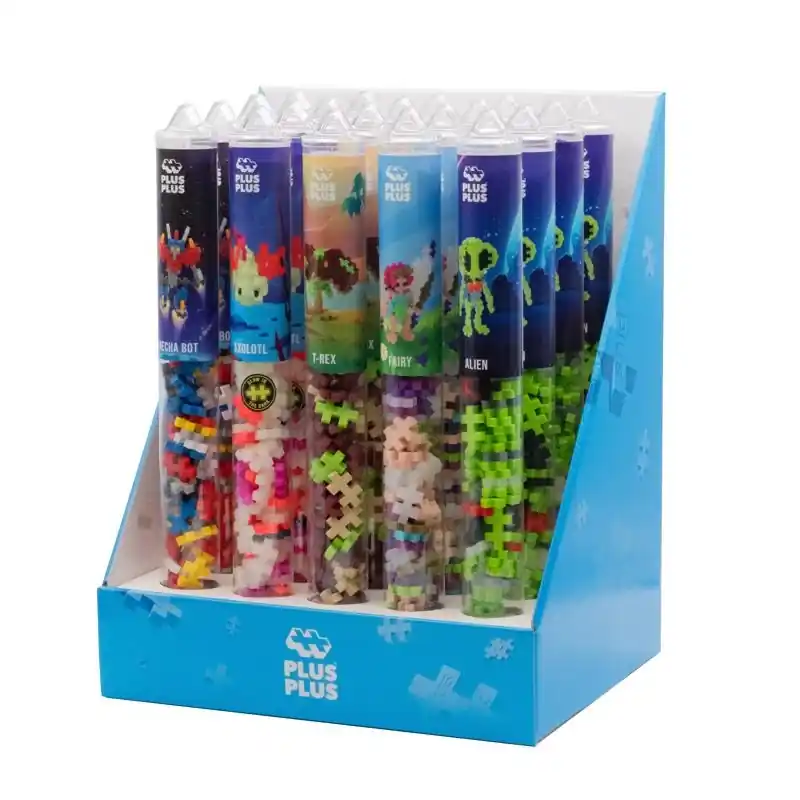 Plus-plus Tube Building Toys Assorted 20 Piece Set For Ages 5+