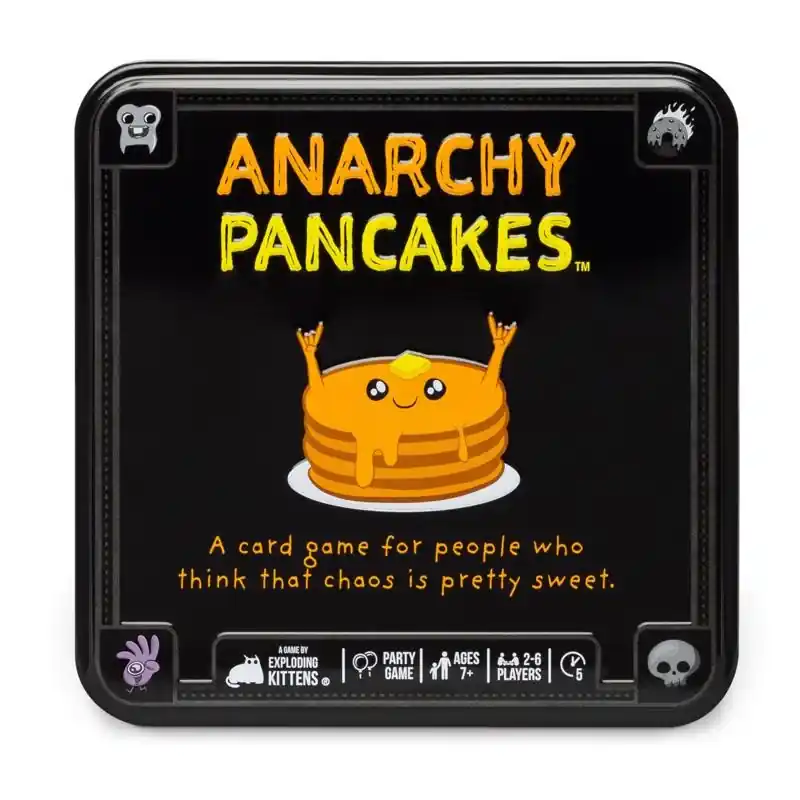 Exploding Kittens Pan Cake Card Game Black 66 Pc