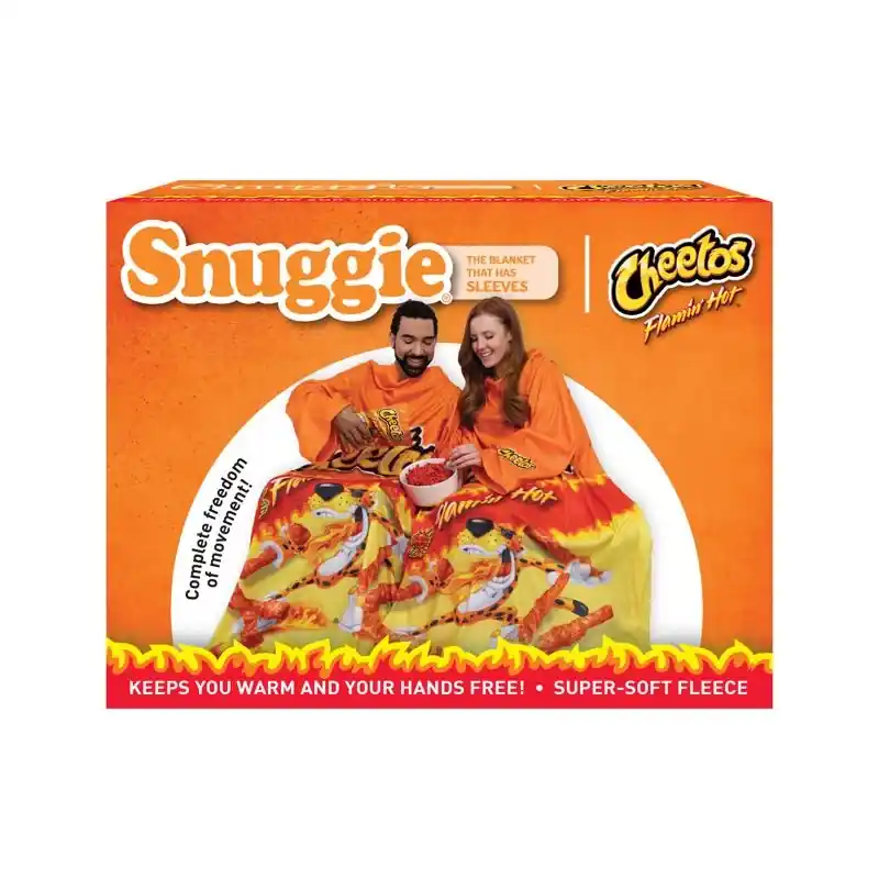 Cheetos Flaming Hot Multicolored Polyester Blanket 71 X 54 Inches