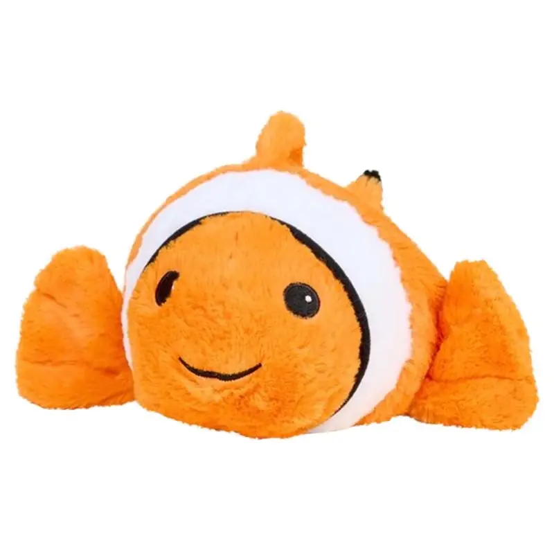 Orange Clown Fish Plush Stuffed Animal, 5.6 X 10.65 X 5.25 Inches