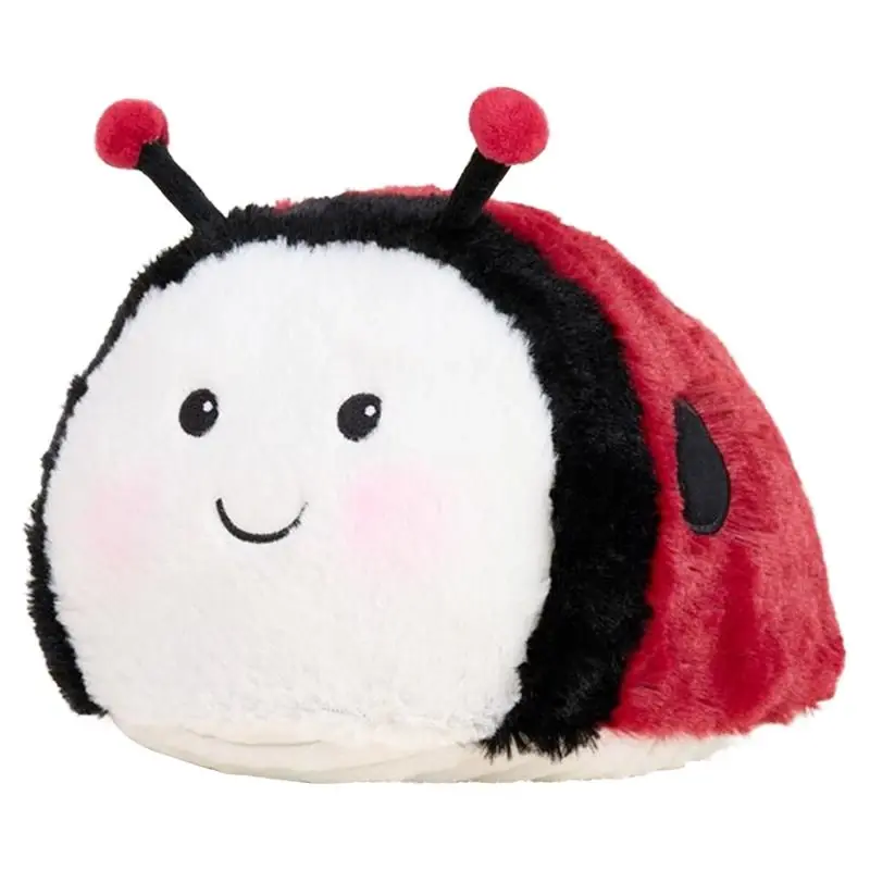 Lady Bug Plush Stuffed Animal Multicolored 8.5 X 7.5 X 4.5 Inches