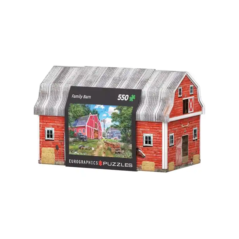 Family Farm Tin Jigsaw Puzzle Multicolored 550 Pc