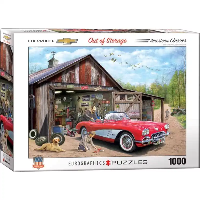 Chevrolet Out Of Storage 1000 Piece Puzzle Multicolored