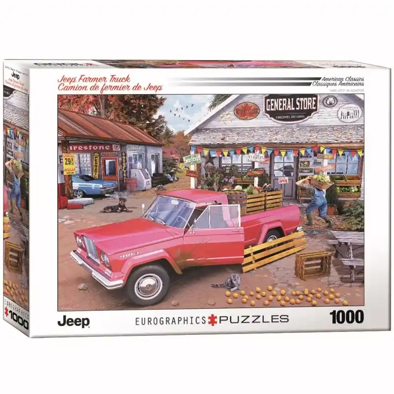 Jeep Farmer Truck Puzzles Multicolored 1000 Pc