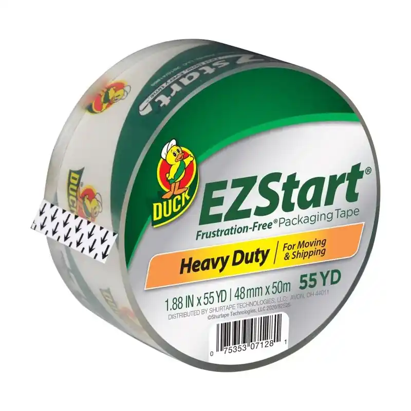 Ez Start Clear Packaging Tape 1.88 In. X 55 Yd