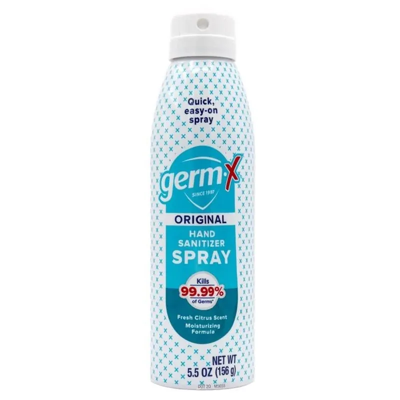 Germ‑x Fresh Citrus Hand Sanitizer Spray – 5.5 oz Antibacterial
