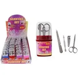Manicure Set Stainless Steel 4 Pk