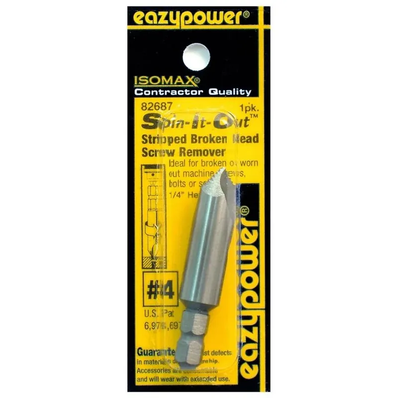 Spin-it-out 4 Screw Extractor With 1/4 In. Hex Shank