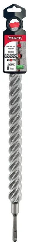 4-cutter Drill Bit 1-1/4 In Diameter 18 In Length Sds Plus Shank