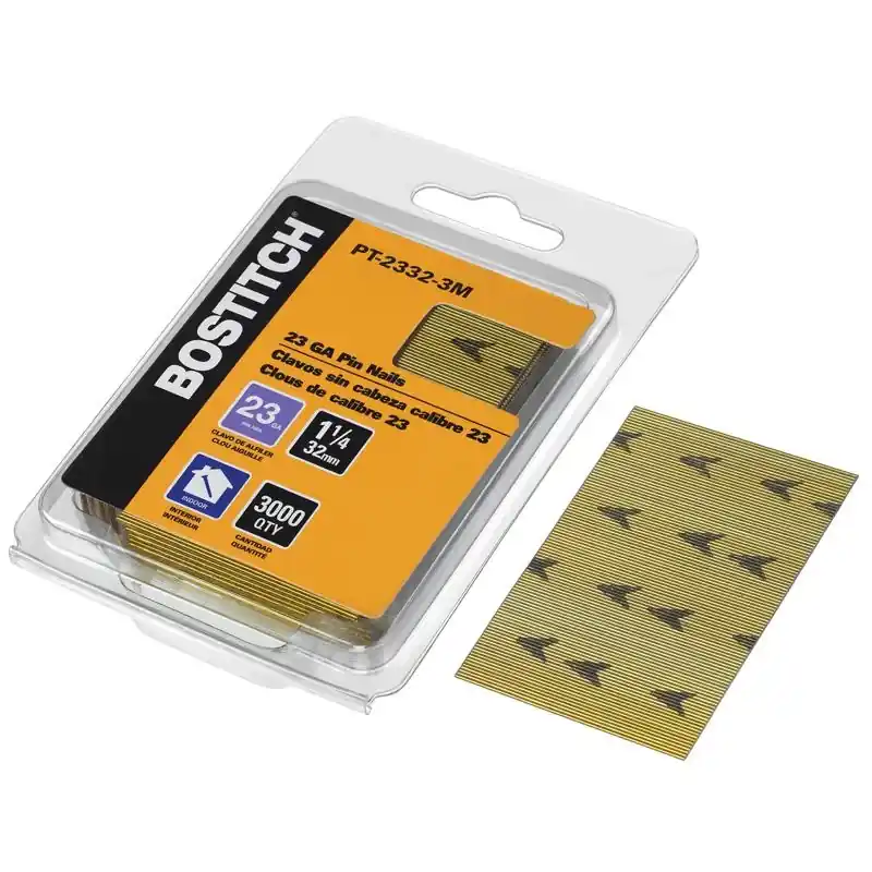 1-1/4 In. L X 23 Ga. Straight Strip Coated Pin Nails 3000 Pk