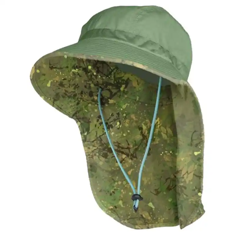 Camo Sun Garden Shade Hat Green One Size Fits All