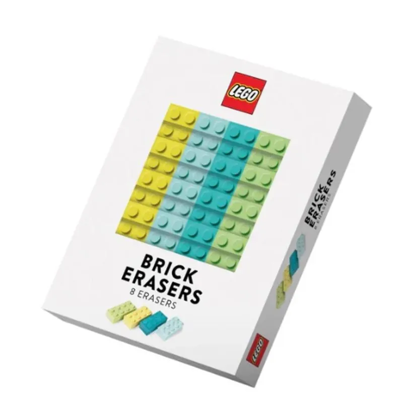 Licensed Lego Brick Eraser Multicolored 8 Pc