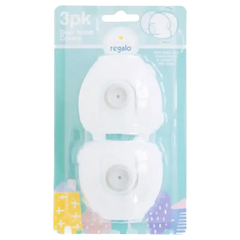 Clear Plastic Door Knob Covers 3 Pk