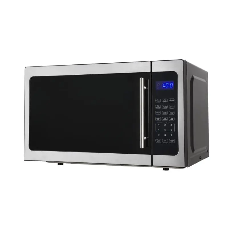 1.5 Cubic Feet Silver Microwave 1000 Watts With Turntable