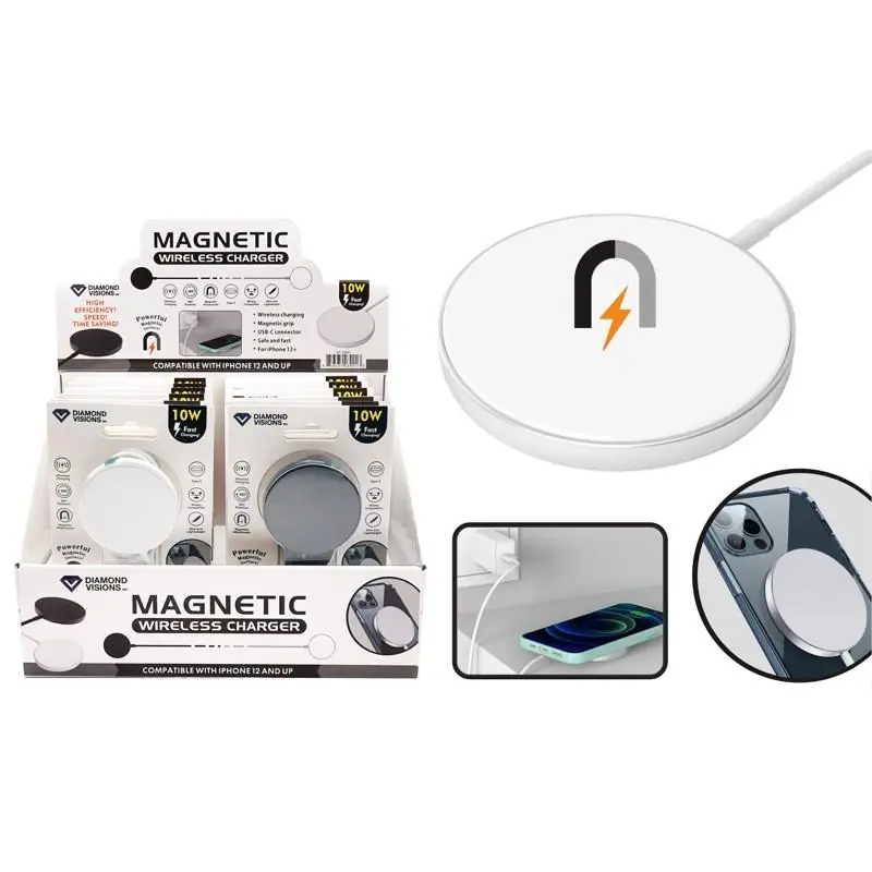 3 Ft Magnetic Wireless Charging Pad White