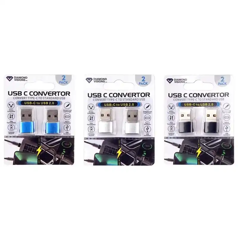 Slim 2 In 1 Adapter For All Smartphones, Assorted Colors