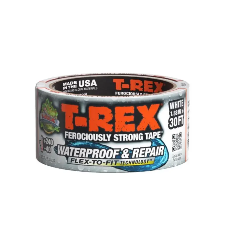 1.88 Inch Wide X 10 Yard Long White Waterproof Repair Tape