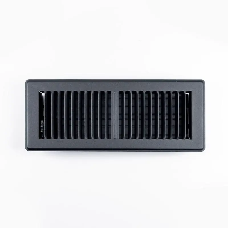 Tru Aire 4 In H X 12 In W Black Steel Floor Register