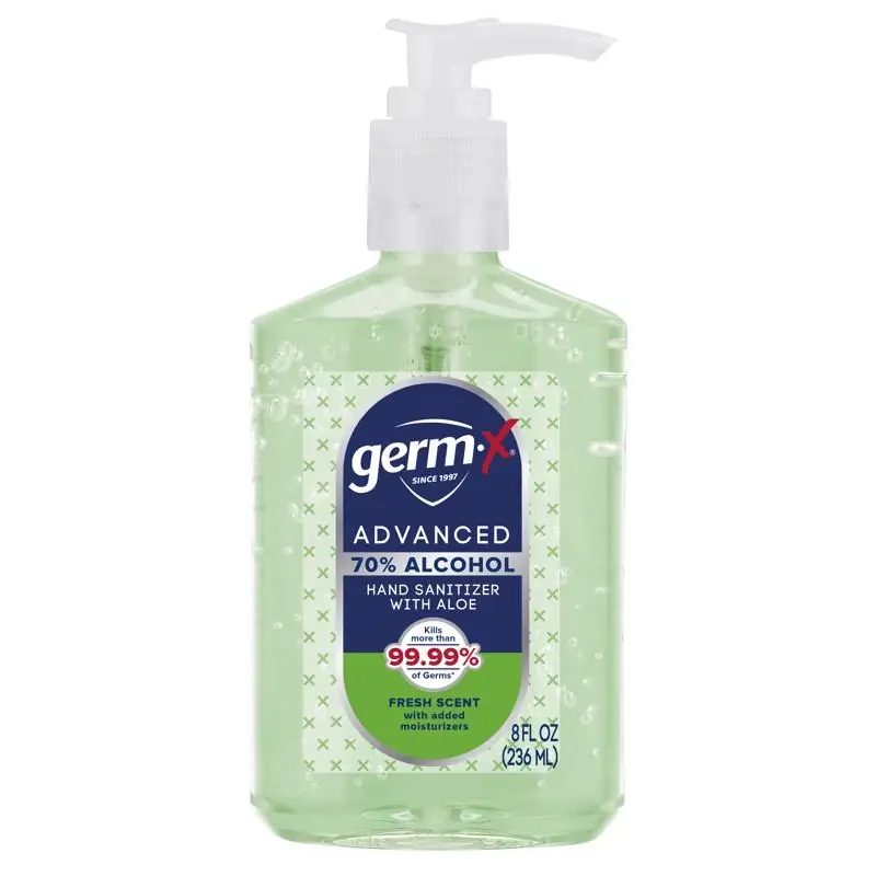 Aloe Vera Scent Liquid Advanced Hand Sanitizer 8 Fl. Oz. Pump Bottle