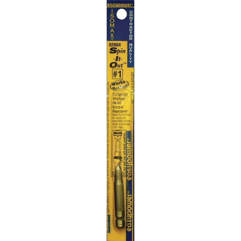 Spin-it-out 1 Screw Extractor With 1/4 In. Hex Power Bit
