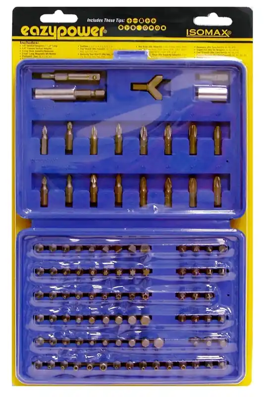 Hex Assorted Screwdriver Bit Set Steel 100 Pc