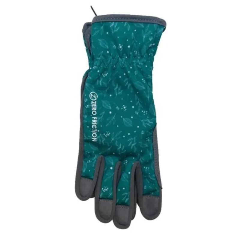 Women‘s Green Microfiber Gardening Gloves – One Size, Reinforced Palm & Heat‑resistant