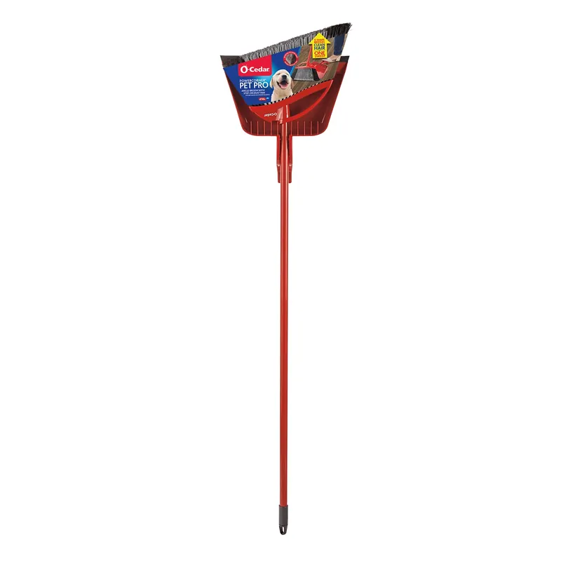 Power Corner 13.75 In. W Stiff Recycled Pet Broom With Dustpan
