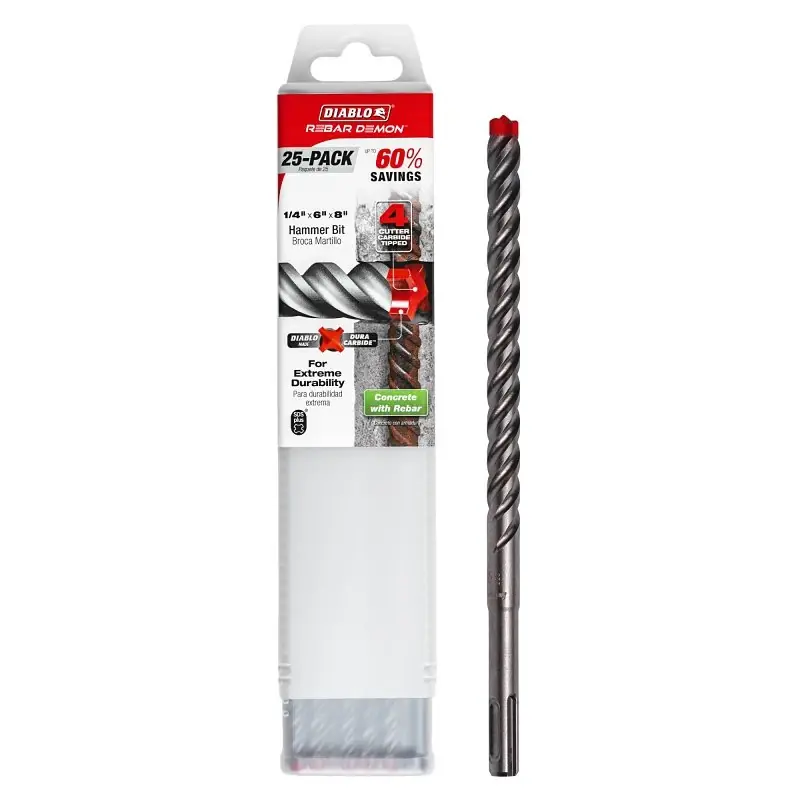 1/2" X 6" X 8" Bit Drill Hmr 4c Sp Ch