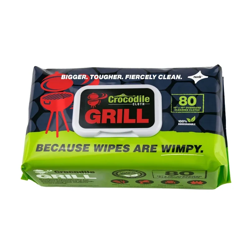 Grill Wipes 80 Wipes 3.5 In. H X 15 In. L X 10 In. W 1 Pk