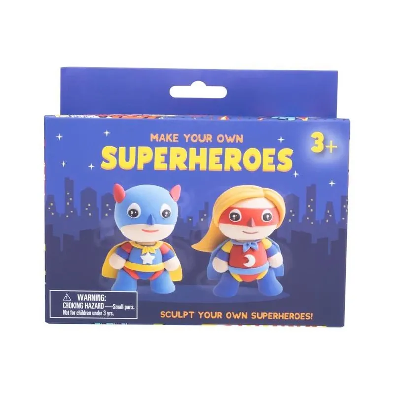 Superhero Diy Dough Craft Kit – Assorted Colors For Creative Play