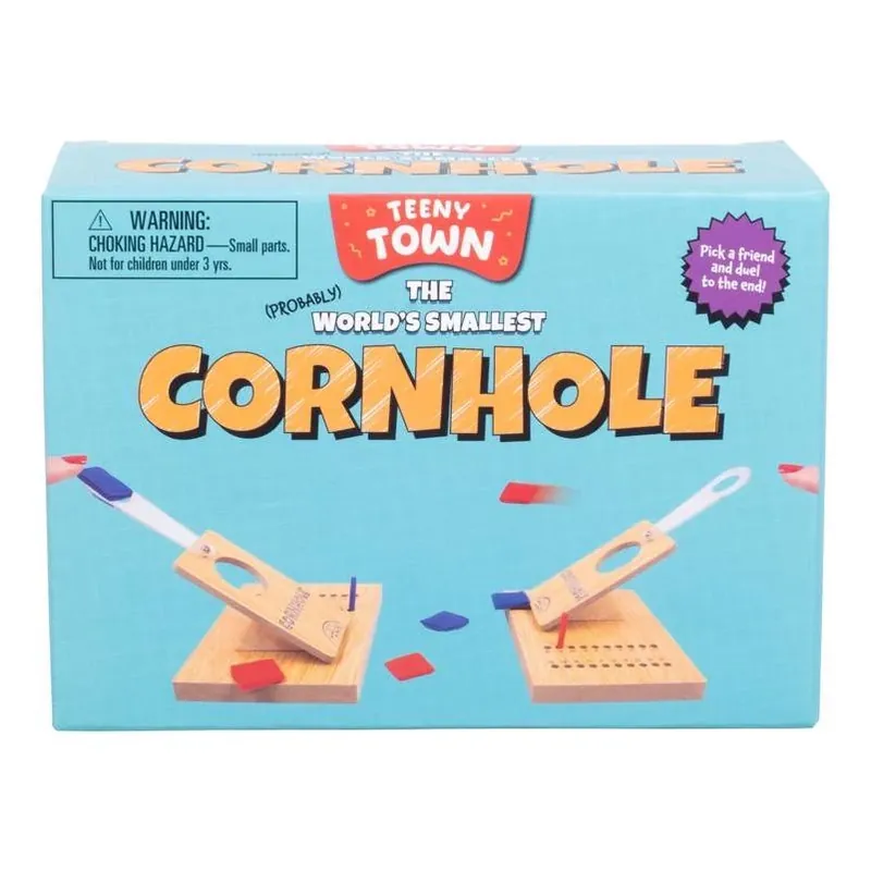 Teeny Town Multicolor Cornhole Toss Set – Portable Outdoor Game For Kids & Families