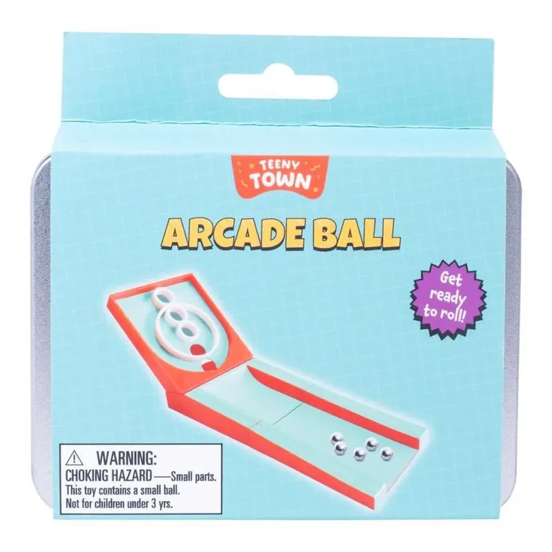 Teeny Town Multicolor Arcade Ball Toss Toy – Skill Game For Kids 3+