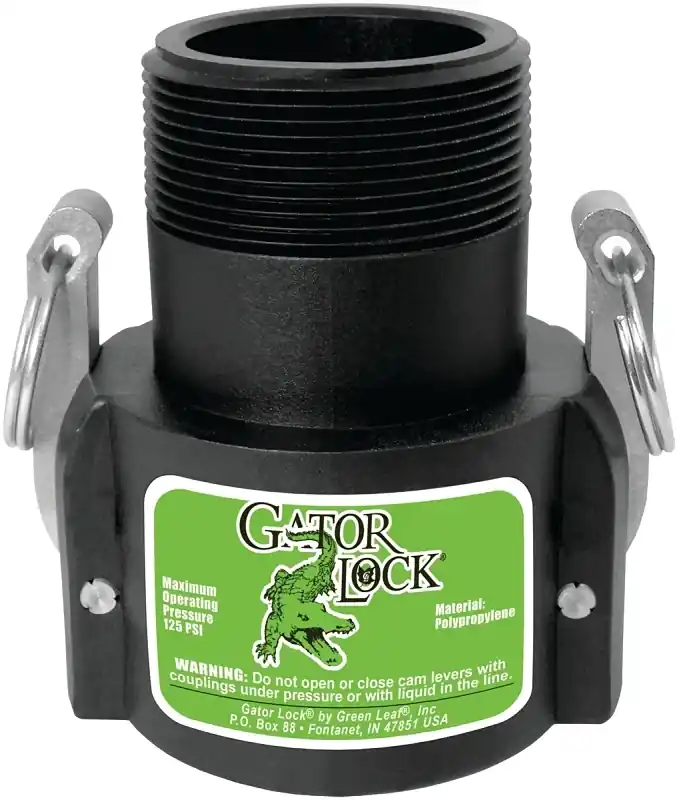Glp150bnl Cam Lever Coupling, 1-1/2 In, Female X Male Npt, Glass Filled Polypropylene