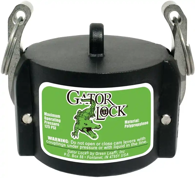 150cap Cam Lock Cap, 1-1/2 In, Male, 125 Psi Pressure Class, Polypropylene