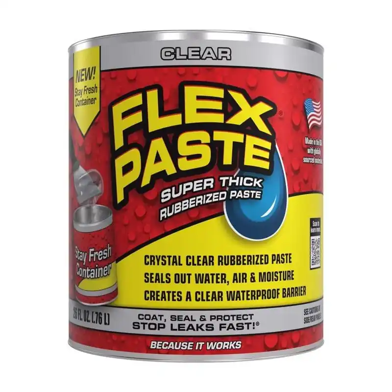 Clear Super‑thick Rubberized Sealant Paste – 26 oz (flex Paste Pfsclrr32)