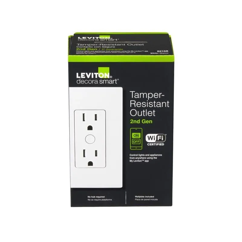 Decora Smart 15‑amp White Tamper‑resistant Duplex Outlet – 5‑15r