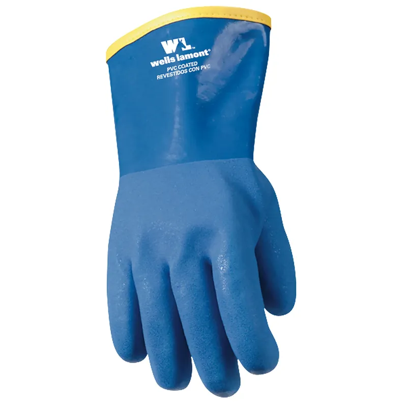 Unisex Winter Lined Chemical Gloves Blue One Size Fits All 1 Pk