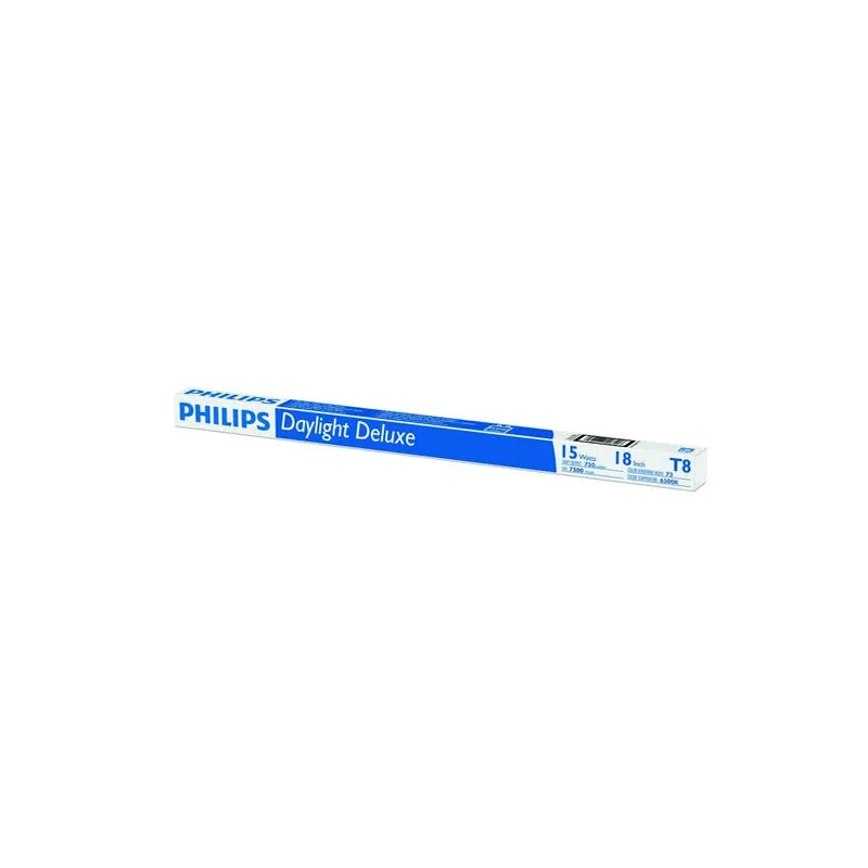 15w T8 18‑inch Daylight Fluorescent Tube – 6500k, 1,175 lm